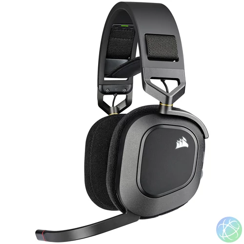 CORSAIR HS80 RGB WIRELESS Premium Gaming Headset, Carbon
