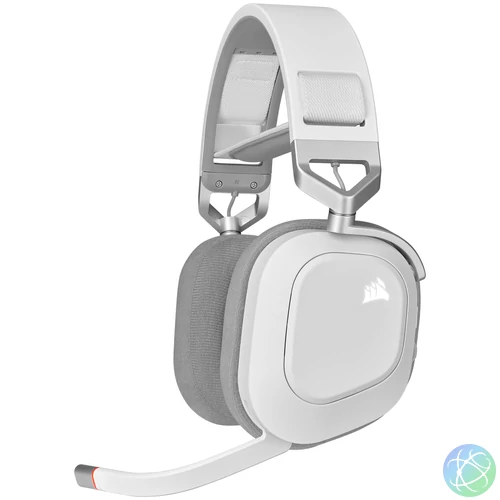 CORSAIR HS80 RGB WIRELESS Premium Gaming Headset, Fehér