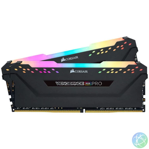 CORSAIR DDR4 32GB (2x16GB) 3200MHz Vengeance RGB Pro RAM, fekete