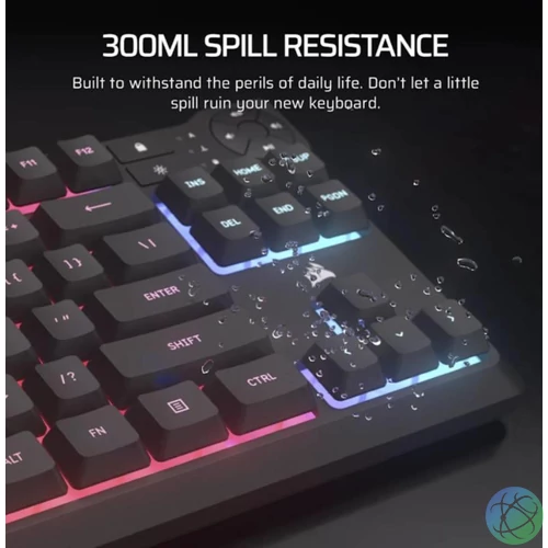 CORSAIR K55 CORE TKL RGB membrános gamer billentyűzet