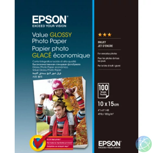 Epson Value Glossy Photo Paper 10x15cm 100 sheet