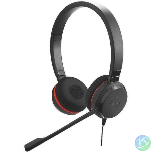 Jabra Evolve 20 SE, Stereo MS, USB C/A adapter, Leather