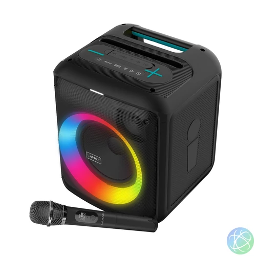 LAMAX Partyking1 Play 80W Bluetooth Party hangszóró vezeték nélküli mikrofonnal