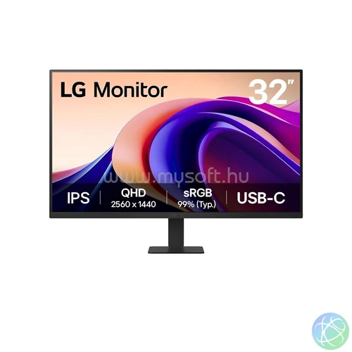 LG 32" 32U631A-B 16:9 QHD IPS USB-C 100 Hz monitor