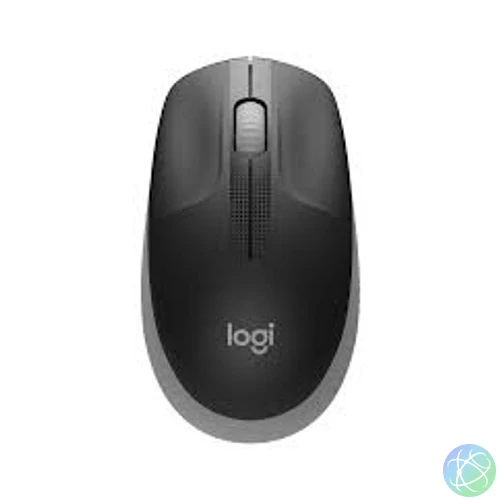 Logitech M190 teljes méretű vezeték nélküli optikai egér középszürke-fekete (910
