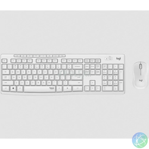 Logitech MK295 Silent wireless keyboard +mouse White HU