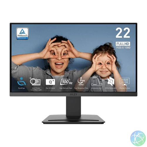 MSI PRO MP223 E2 21.5" FullHD VA 100Hz Monitor, fekete