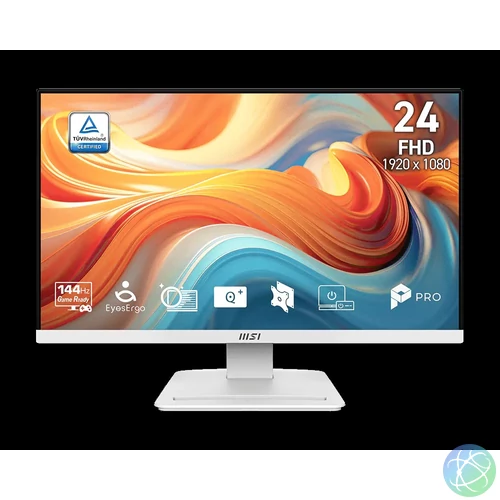 MSI PRO MP241W E14V - 23,8" FHD VA 144Hz monitor, fehér