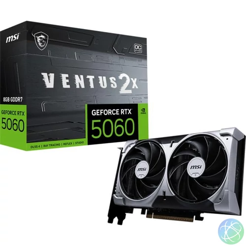 MSI Ventus 2X OC PCIE RTX 5060 8GB GDDR7 videokártya