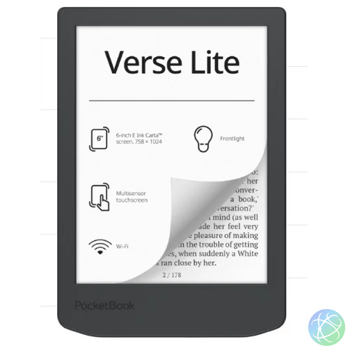 PocketBook PB619-T-WW Verse Lite E-Book olvasó, Midnight Grey