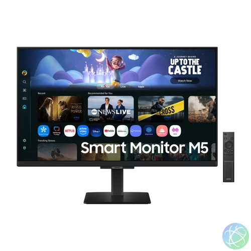 Samsung LS27FM500EUXDU Smart Monitor 27" FHD IPS Tizen operációs rendszer, feket