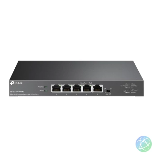 TP-LINK TL-SG105PP-M2 5-Port 2.5G Desktop Switch with 4-Port PoE++
