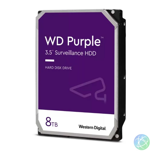 Western Digital HDD 8TB Purple 3,5" SATA3 5640rpm 256MB - WD85PURZ