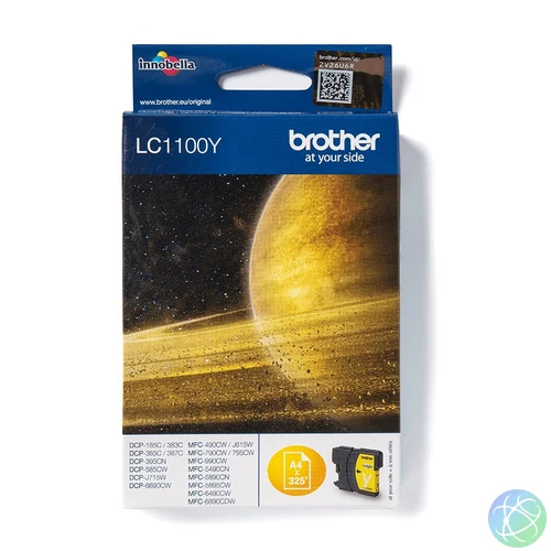 Brother LC1100Y tintapatron 1 db Eredeti Sárga
