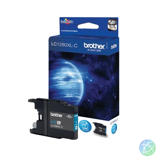 Brother LC1280XLC tintapatron 1 db Eredeti Nagy (XL) kapacitású Cián