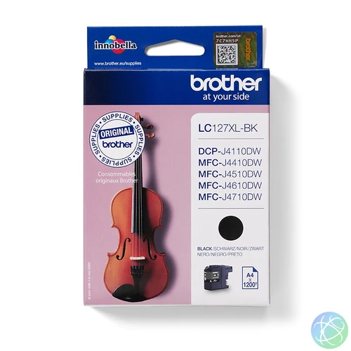Brother LC127XLBK tintapatron 1 db Eredeti Extra (szuper) kapacitású Fekete