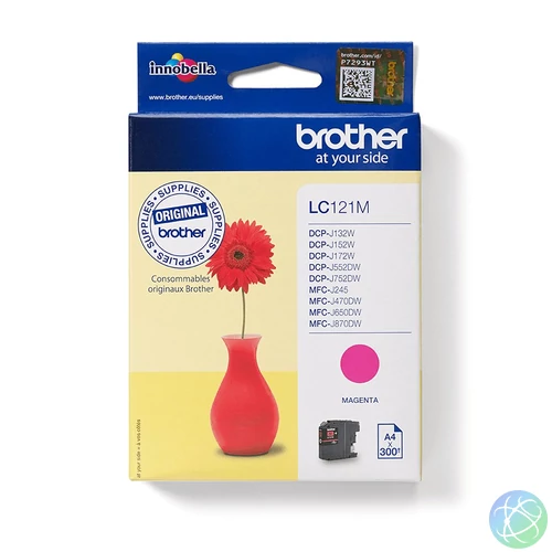 Brother LC121M tintapatron 1 db Eredeti Magenta