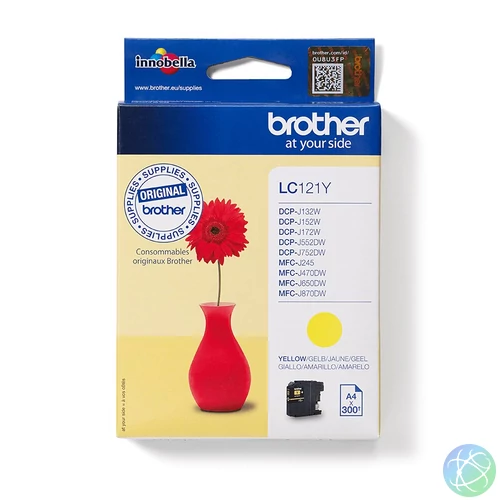 Brother LC-121Y tintapatron 1 db Eredeti Sárga