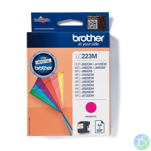 Brother LC223M tintapatron 1 db Eredeti Magenta