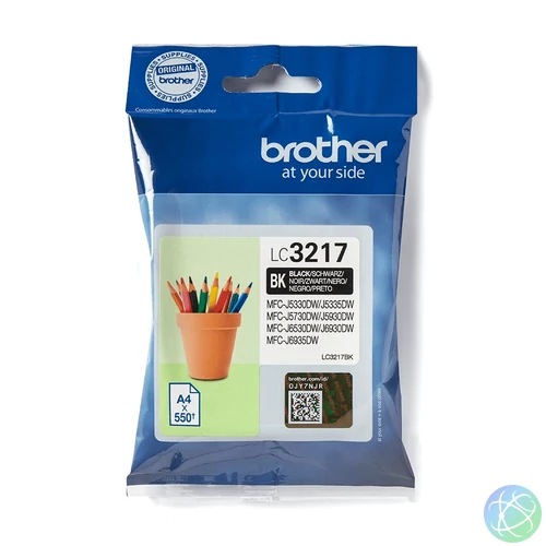 Brother LC3217BK tintapatron 1 db Eredeti Fekete