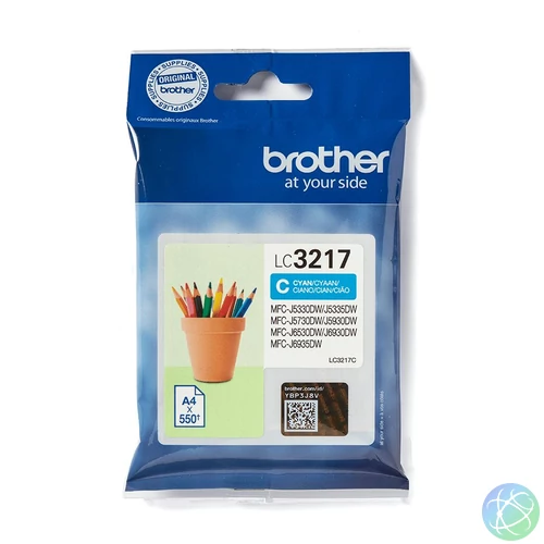 Brother LC3217C tintapatron 1 db Eredeti Cián