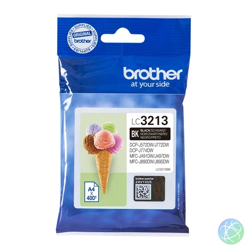 Brother LC3213BK tintapatron 1 db Eredeti Fekete