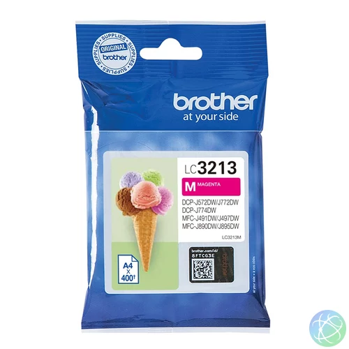 Brother LC3213M tintapatron 1 db Eredeti Nagy (XL) kapacitású Magenta