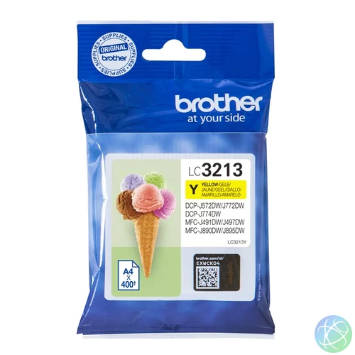 Brother LC3213Y tintapatron 1 db Eredeti Nagy (XL) kapacitású Sárga