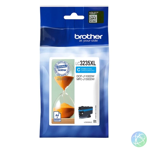 Brother LC3235XLC tintapatron 1 db Eredeti Nagy (XL) kapacitású Cián