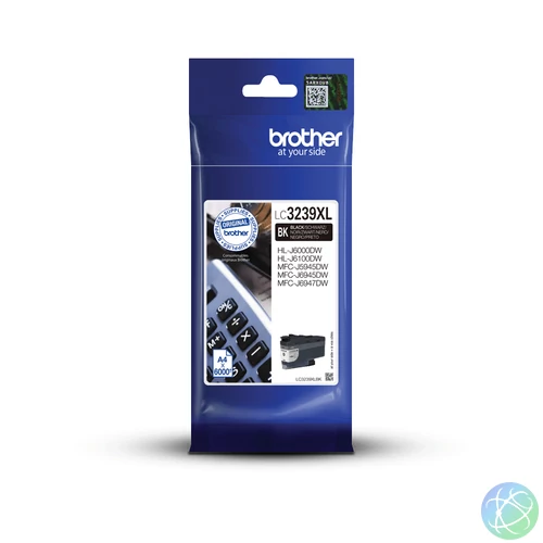 Brother LC-3239XLBK tintapatron 1 db Eredeti Nagy (XL) kapacitású Fekete