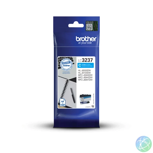 Brother LC3237C tintapatron 1 db Eredeti Standard teljesítmény Cián