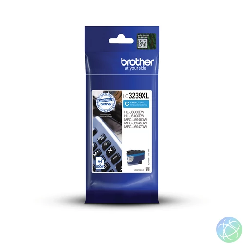 Brother LC3239XLC tintapatron 1 db Eredeti Nagy (XL) kapacitású Cián