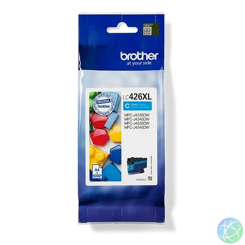 Brother LC-426XLC tintapatron 1 db Eredeti Nagy (XL) kapacitású Cián