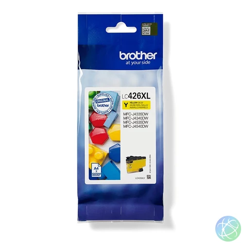 Brother LC-426XLY tintapatron 1 db Eredeti Nagy (XL) kapacitású Sárga