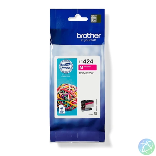 Brother LC-424M tintapatron 1 db Eredeti Magenta