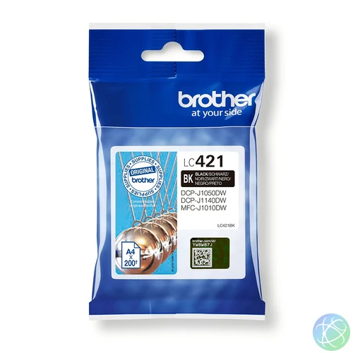 Brother LC421BK tintapatron 1 db Eredeti Fekete