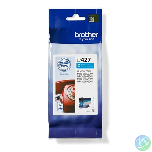 Brother LC427C tintapatron 1 db Eredeti Standard teljesítmény Cián
