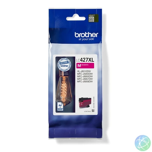 Brother LC427XLM tintapatron 1 db Eredeti Nagy (XL) kapacitású Magenta