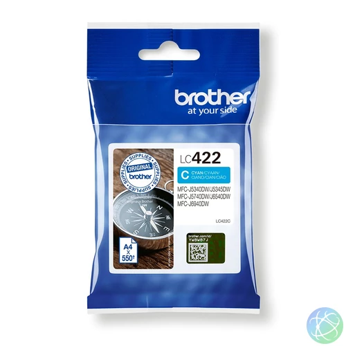 Brother LC422C tintapatron 1 db Eredeti Cián