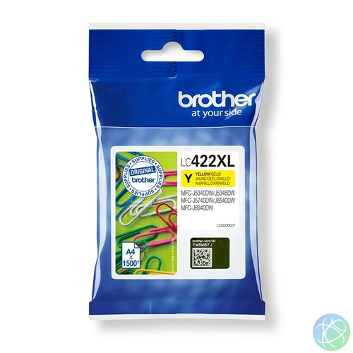 Brother LC-422XLY tintapatron 1 db Eredeti Sárga
