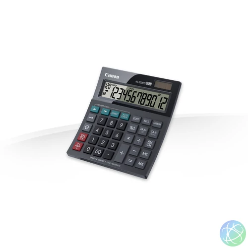 Canon AS-220RTS számológép Asztali Kijelző kalkulátor Fekete