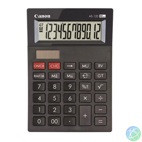 Canon AS-120 II Miniatűr asztali számológép 12 számjegyű kijelzővel (4722C003AA)