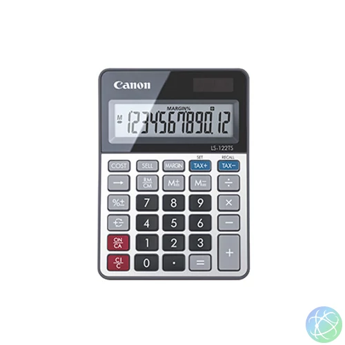 Canon LS-122TS számológép Asztali Kijelző kalkulátor Szürke
