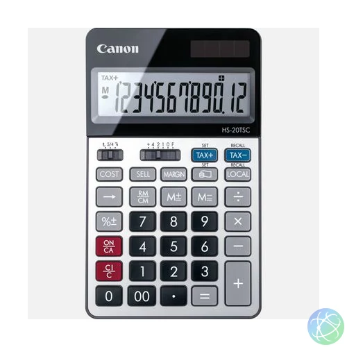 Canon HS-20TSC számológép Asztali Pénzügyi számológép Fekete, Ezüst