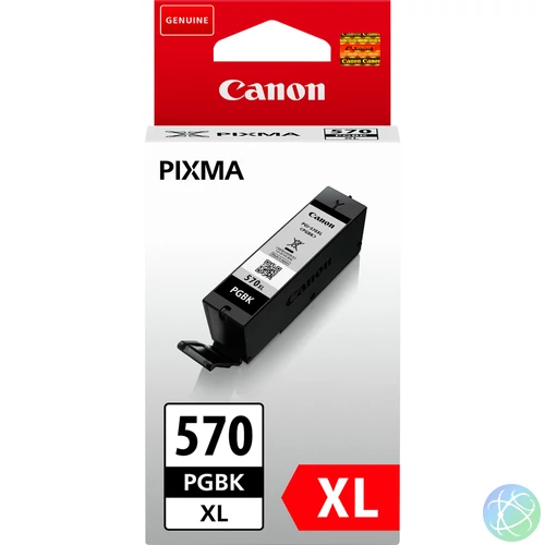 Canon PGI-570PGBK XL tintapatron 1 db Eredeti Nagy (XL) kapacitású Fekete