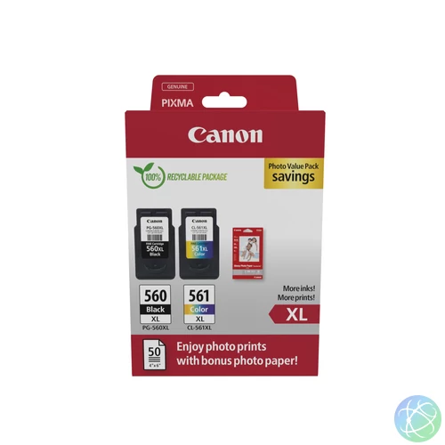 Canon 3712C008 tintapatron 2 db Eredeti Nagy (XL) kapacitású Fekete, Cián, Magenta, Sárga
