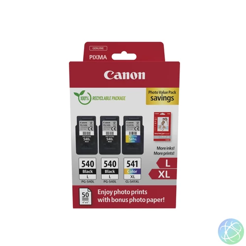 Canon 5224B015 tintapatron 3 db Eredeti Fekete, Cián, Magenta, Sárga