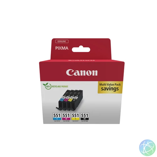 Canon 6509B015 tintapatron 1 db Eredeti Fekete, Cián, Magenta, Sárga