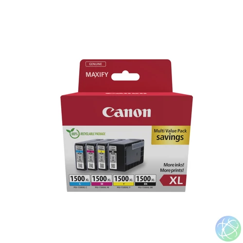Canon 9182B010 tintapatron 4 db Eredeti Nagy (XL) kapacitású Fekete, Cián, Magenta, Sárga