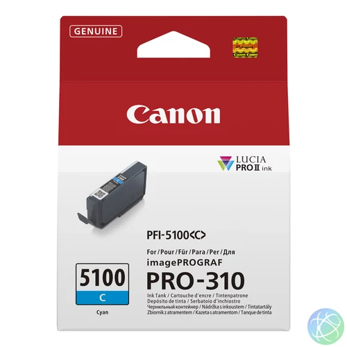 Canon PFI-5100 C tintapatron 1 db Eredeti Cián